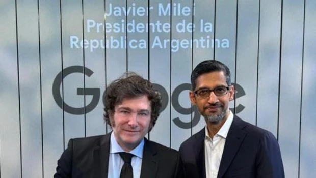 Milei estuvo con los CEO de Apple y Google en busca de inversiones 