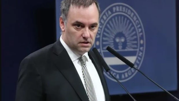 Vocero presidencial, Manuel Adorni.