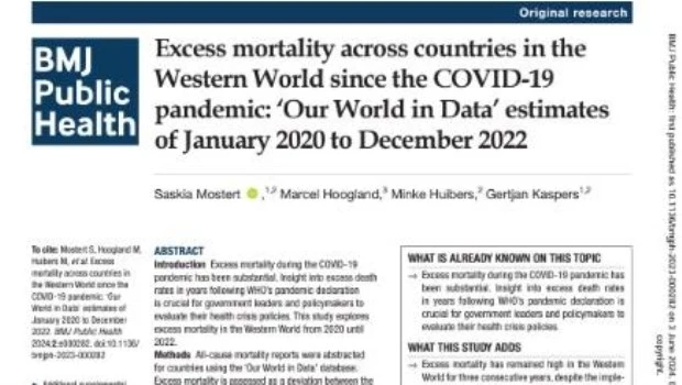 Apuntan a las vacunas covid como una posible causa del exceso de muertes 