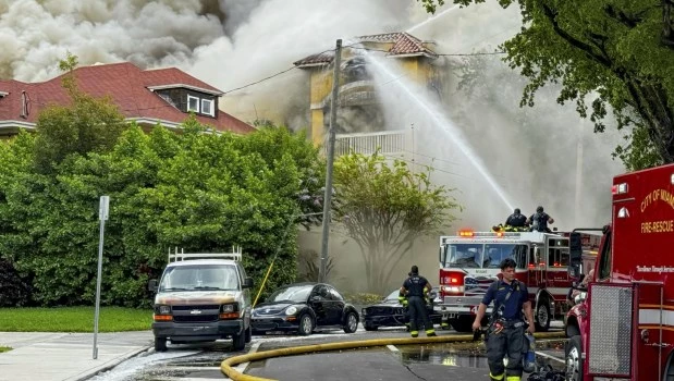 Incendio en un edificio de Miami: un herido de bala