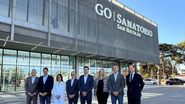 Karina Milei y Martín Menem en la inauguración de la primer clínica con sistema de voucher