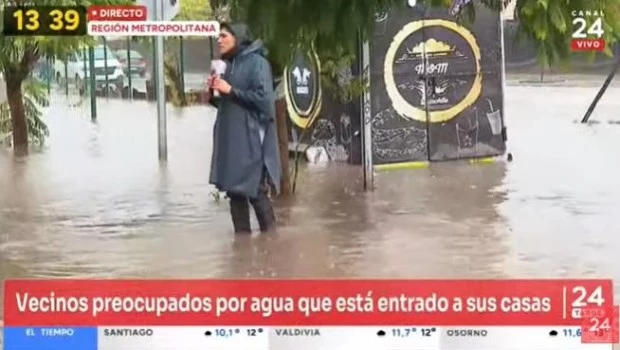Al menos un muerto, dos heridos y miles de afectados por las tormentas en Chile 
