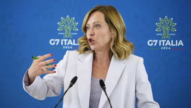 Meloni dice que la Unión Europea no participa en el préstamo a Ucrania acordado en el G7