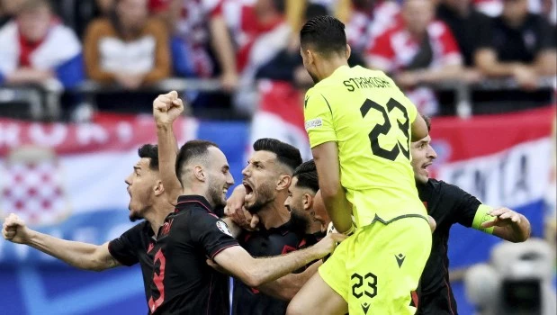 Albania le empató a Croacia en tiempo de descuento en un gran partido