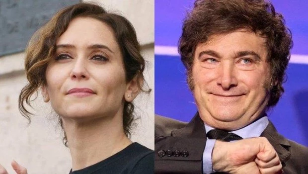 Isabel Díaz Ayuy Javier Milei.