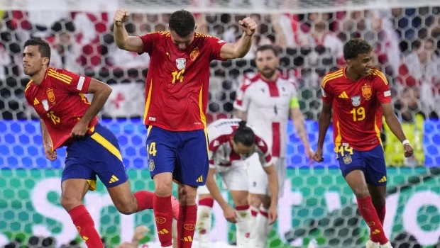 España goleó a Georgia y enfrentará a Alemania en cuartos