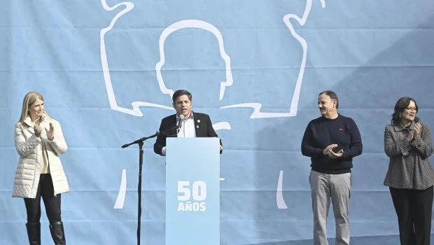 Kicillof y Máximo Kirchner se mostraron juntos en el acto por los 50 años de la muerte de Perón