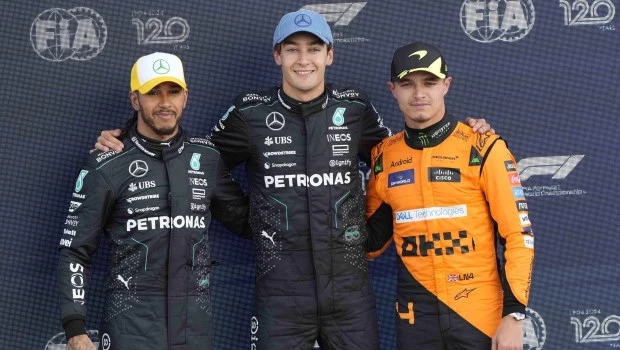 Russell logró la pole y largará primero en Silverstone
