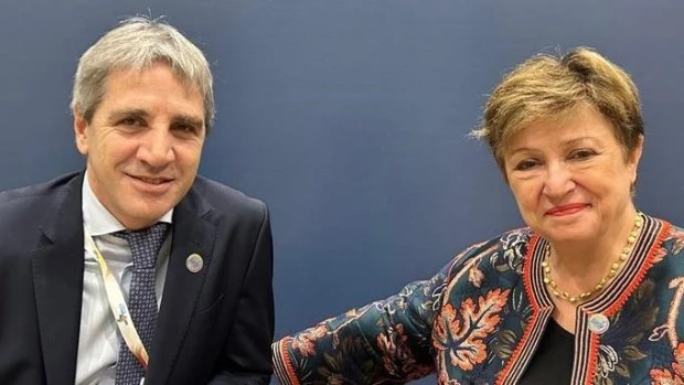 Georgieva se reunió con Luis Caputo y renovó el respaldo al Gobierno