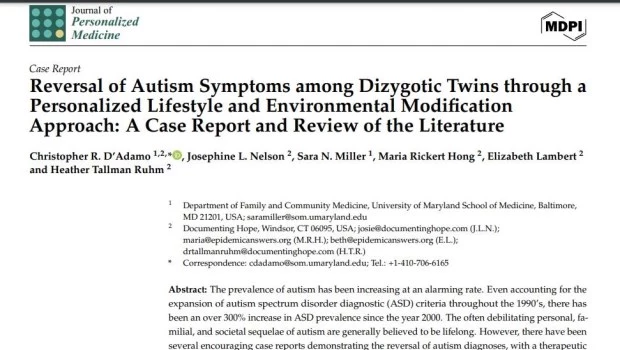 Epidemia de autismo: se renuevan las esperanzas luego de que revierten el trastorno en mellizas