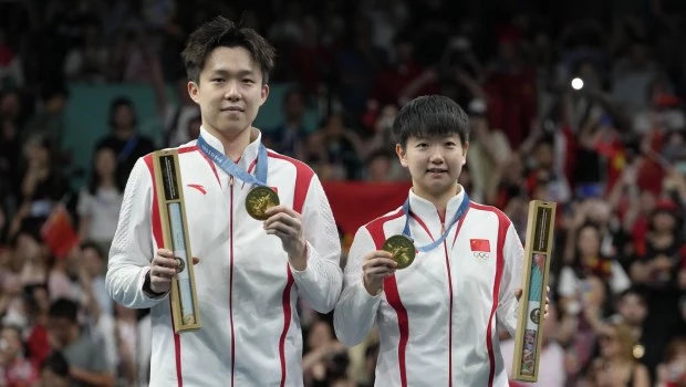 Los chinos Wang y Sun, campeones en el doble mixto de tenis de mesa