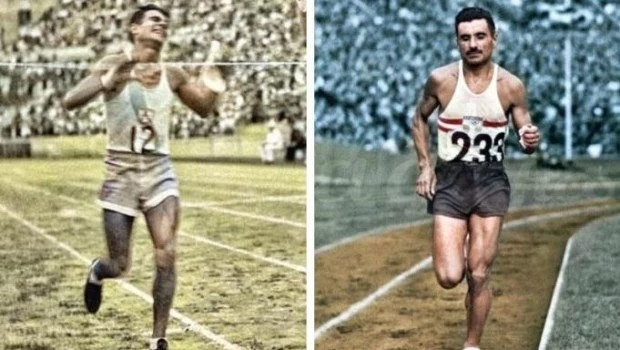 Juan Carlos Zabala y Delfo Cabrera, los argentinos vencedores del maratón olímpico.
