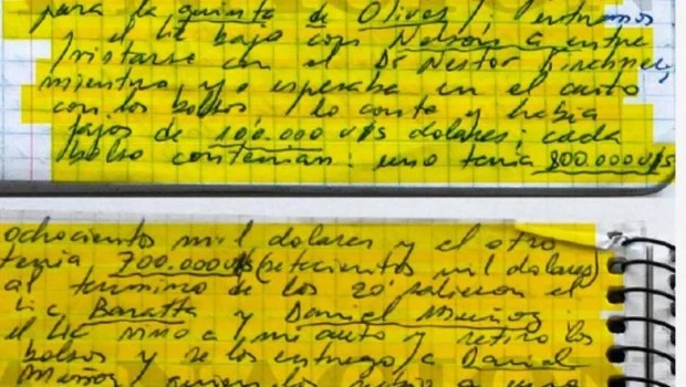 Causa cuadernos: peritarán los manuscritos de Centeno en la antesala del juicio oral