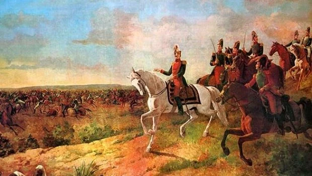 Batalla de Junín - Oleo de Martín Tovar y Tovar.