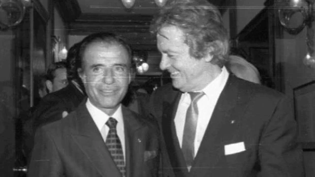 Menem y Alain Delon