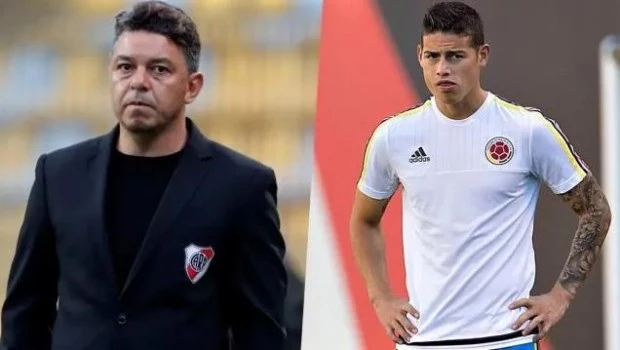 Gallardo aclaró que River no tiene interés en James Rodríguez