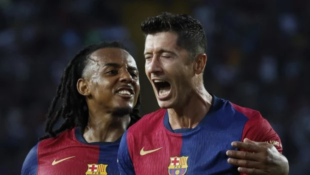 Lewandowski le da el triunfo a Barcelona sobre Athletic Bilbao 