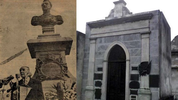 Don José de San Martín, Isidoro Suárez y Jorge Luis Borges