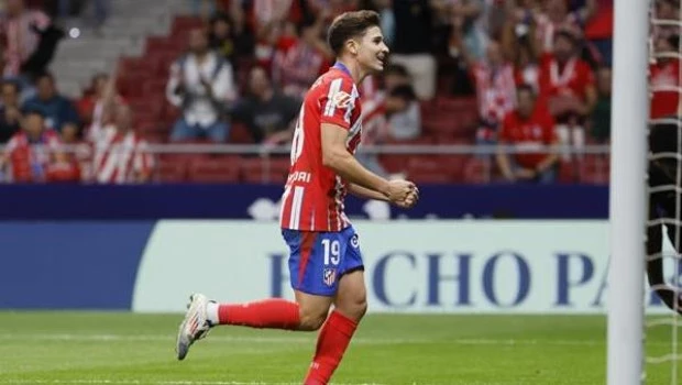 Julián Alvarez marcó en la goleada del Atlético de Madrid ante Valencia
