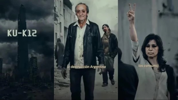 Milei lanzó un video en el que compara al kircherismo con un virus el de la serie The Walking Dead