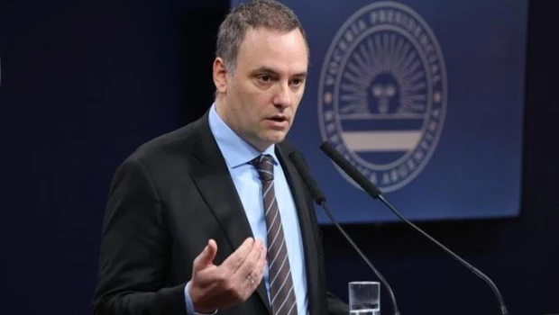 Vocero presidencial, Manuel Adorni.