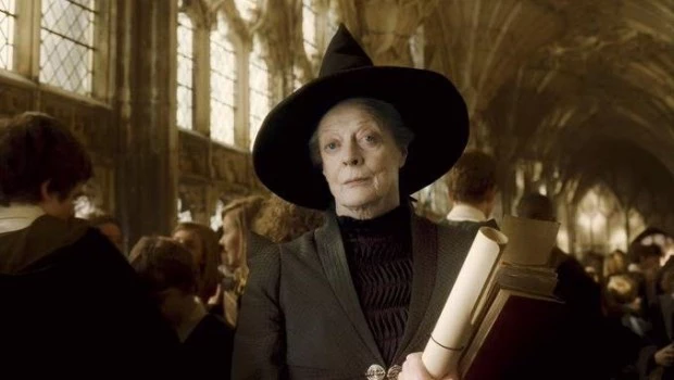 Maggie Smith en las películas de Harry Potter.