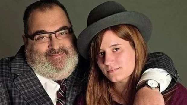 El periodista y su hija Bárbara.