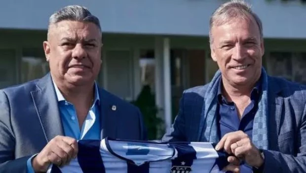El presidente de la AFA y el de Talleres, en tiempos de paz.