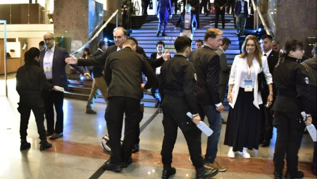 Coloquio de IDEA: fuerte operativo de seguridad a la espera del Presidente de la Nación