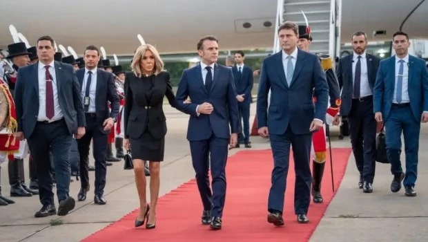 Milei y Macron cenaron juntos en Olivos