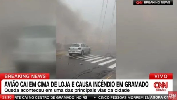Un avión se estrelló en Brasil y dejó varios muertos