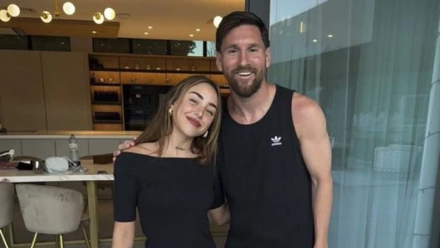 Messi recibió a Nicki Nicole y Luck Ra en su casa de Rosario