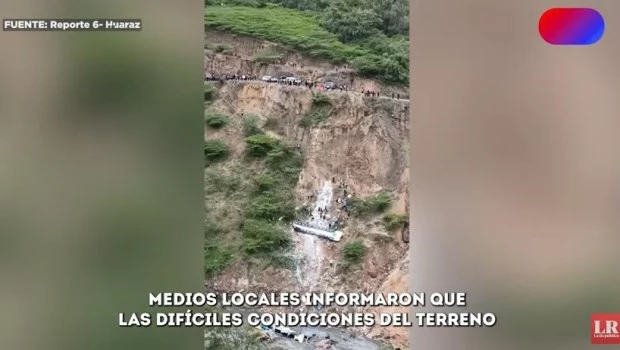 Al menos 6 muertos, 17 desaparecidos y 25 heridos tras la caída de un ómnibus a un río en el norte de Perú 