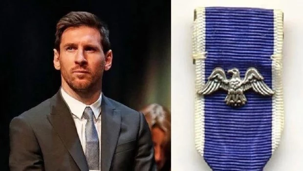 Messi recibe la Medalla de la Libertad de parte del presidente de Estados Unidos