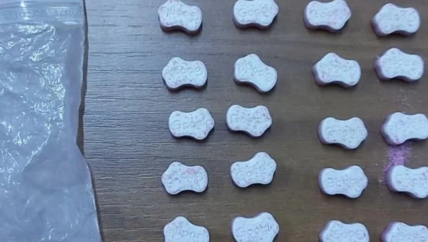 La policía secuestró pastillas de diferentes sustancias.