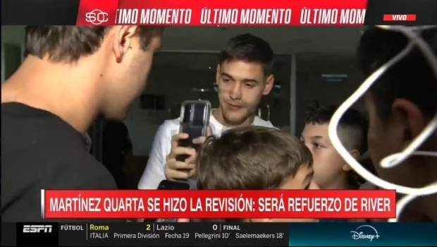 Martínez Quarta se hizo la revisión médica y se convirtió en el nuevo refuerzo de River