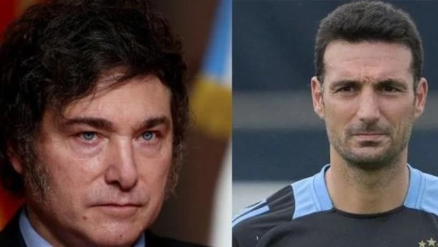 Milei celebró el respaldo de Scaloni