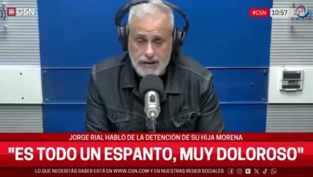 Jorge Rial habló por primera vez sobre la detención de su hija Morena: "Sentí vergüenza"