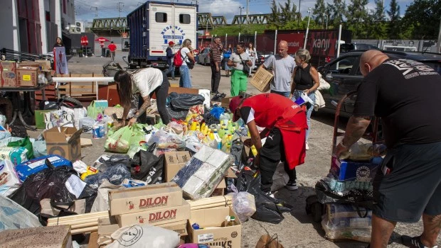 Evacuaron el club bahiense donde se iban a recibir las donaciones