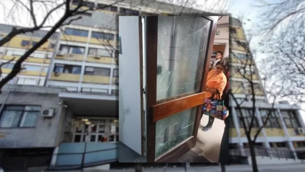 Una mujer rompió el vidrio de una ventana en un hospital porque tardaban en atenderla 