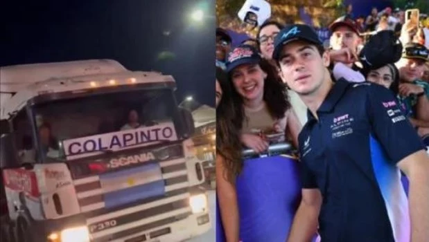 Llegó a Bahía Blanca el camión solidario de la campaña que encabezó Colapinto