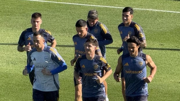 Boca entrenó a puertas abiertas 