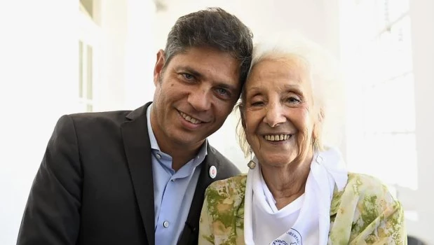 Guiño de Estela De Carlotto para Kicillof y críticas a La Cámpora