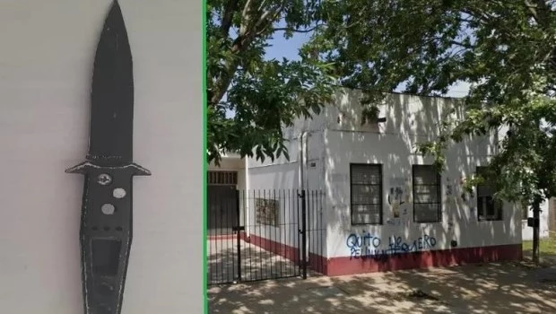 Un menor atacó a dos compañeros con un arma blanca en una escuela en Ensenada
