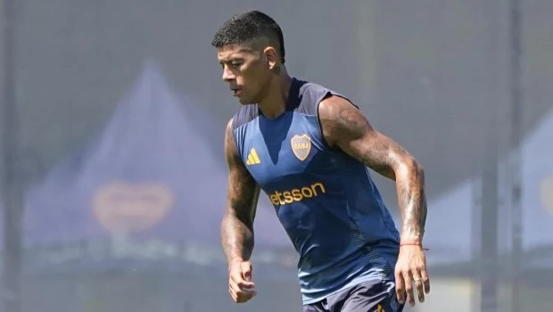 Boca: Rojo no terminó el entrenamiento y vuelve a ser duda