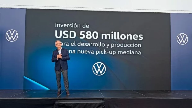El CEO de Volikswagen Argentina, Marcellus Puig, encabezó el anuncio en Pacheco.