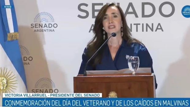 Villarruel abogó por una campaña de "malvinización" en un acto con ex combatientes 