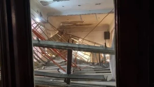 El techo de un salón de fiestas en Caballito se derrumbó después de un cumpleaños