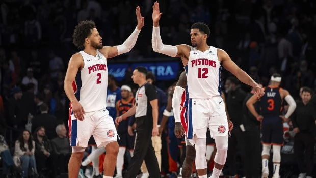 Los Pistons quebraron la histórica racha negativa de 15 derrotas seguidas en playoffs