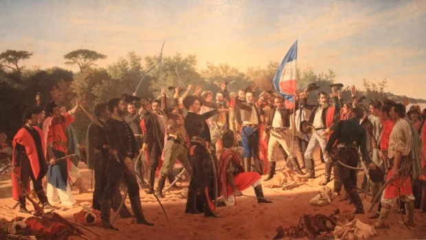 Óleo de Juan Manuel Blanes (1830-1901) que inmortalizó como ‘El Juramento de los Treinta y Tres Orientales’.